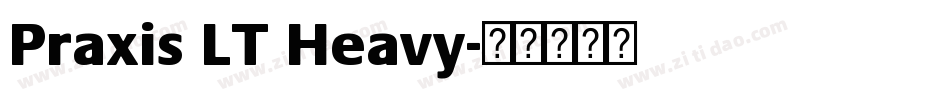 Praxis LT Heavy字体转换